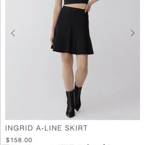 BCBG Black Ingrid A-Line Skirt